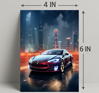 Futuristic Urban Drive Poster