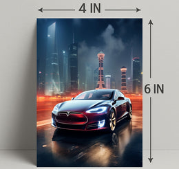 Futuristic Urban Drive Poster