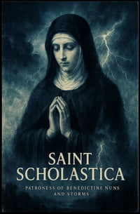 Saint Scholastica Patroness Of Poster