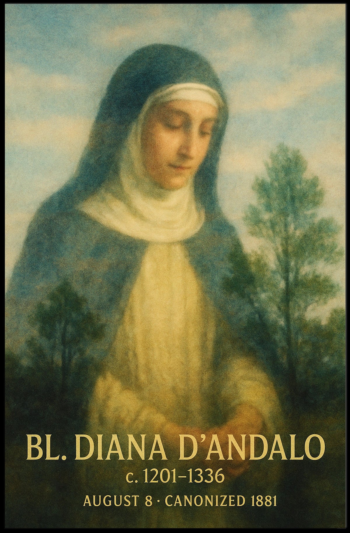 Blessed Diana dAndalo Poster