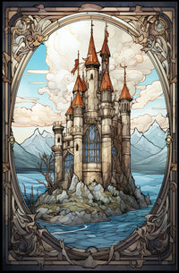 Enchanted Castle By The Sea Poster