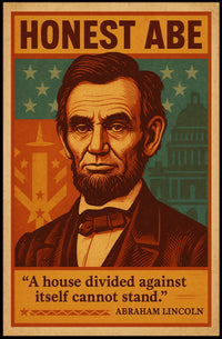 Abraham Lincoln "Honest Abe" Poster PosterGoat