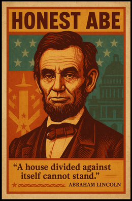 Abraham Lincoln "Honest Abe" Poster PosterGoat