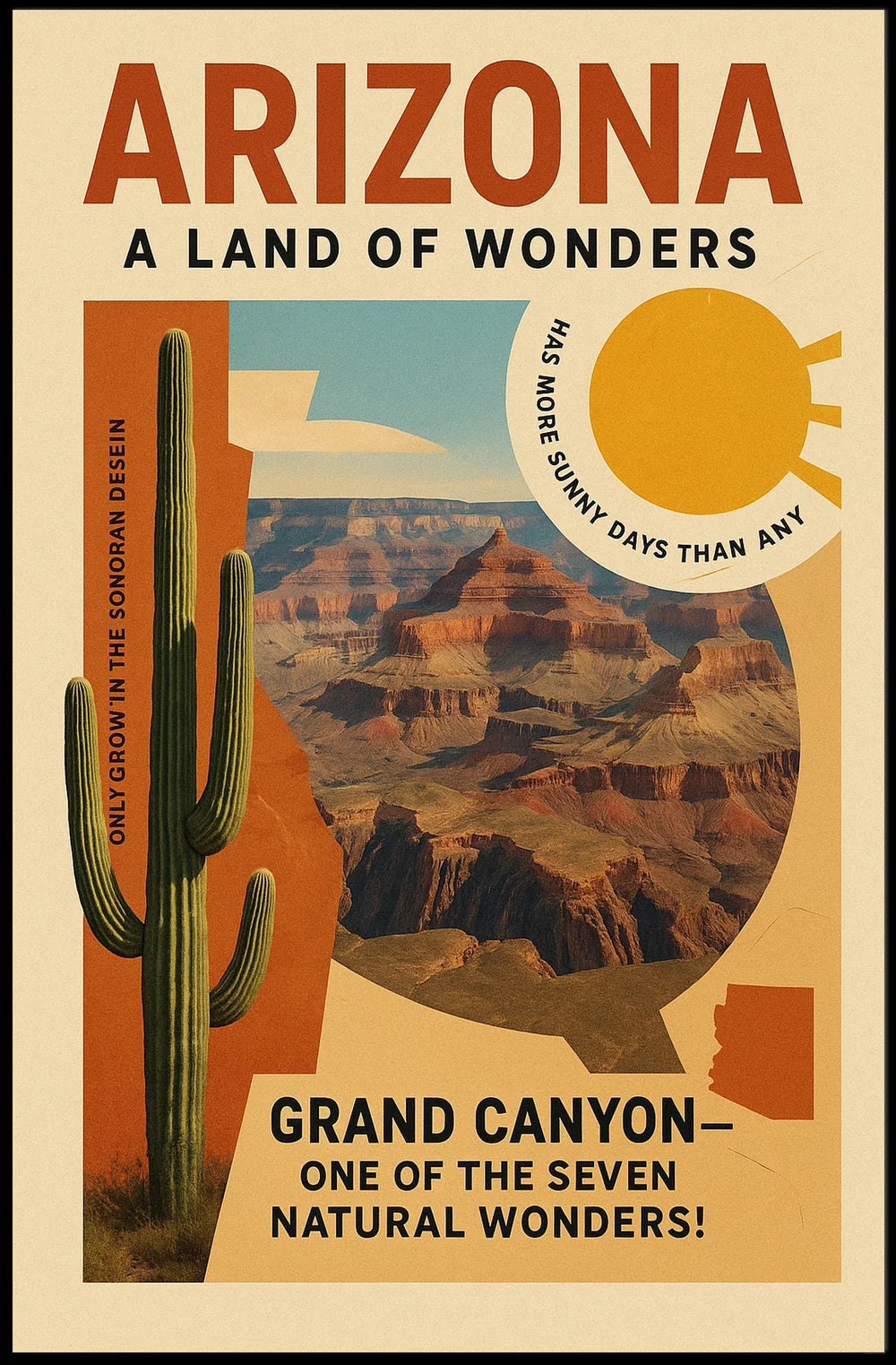 Grand Canyon Natural Wonder Art Poster
