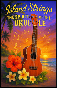 Island Strings - The Spirit of the Ukulele Poster PosterGoat
