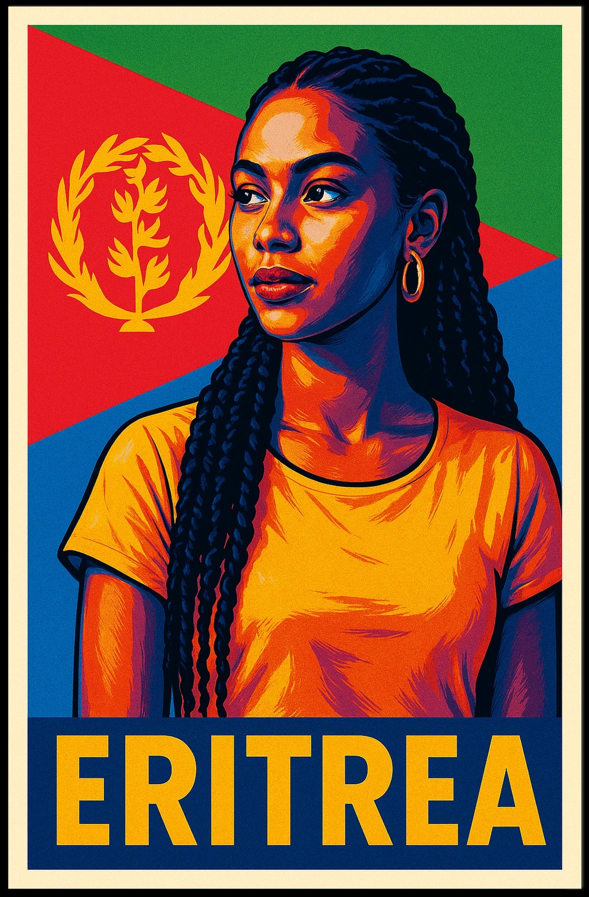 Eritrea A Vibrant Tribute Poster