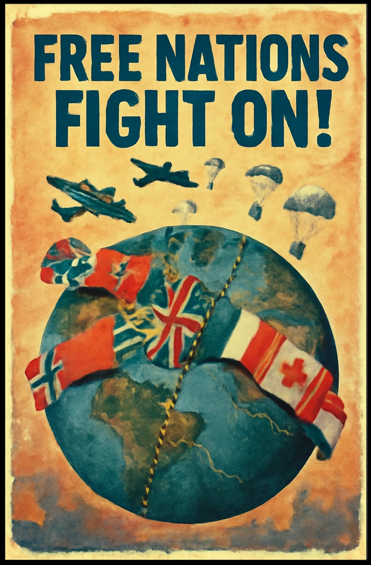 Free Nations Unite Poster
