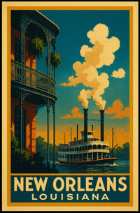 New Orleans Louisiana Charm Poster