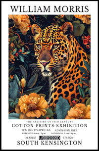 William Morris Exhibition 19th-Century Cotton Prints Artistic Poster