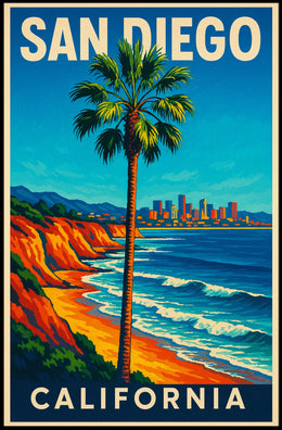 San Diego Travel Poster
