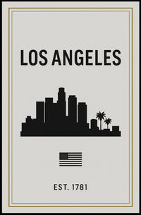 Los Angeles Skyline Poster PosterGoat