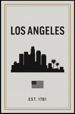 Los Angeles Skyline Poster PosterGoat