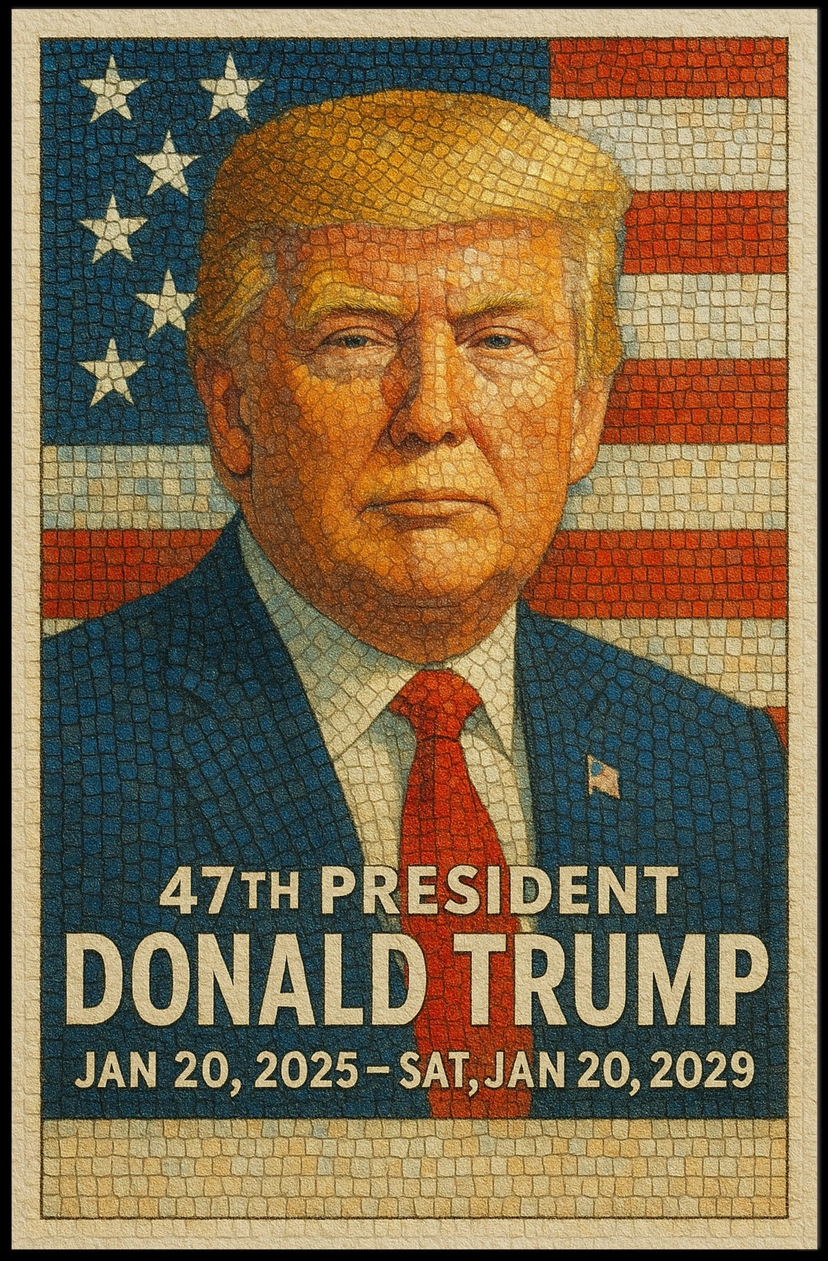 Donald Trump 47th President Poster