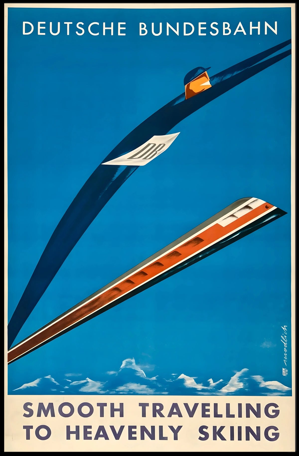 Deutsche Bundesbahn Smooth Travelling Poster