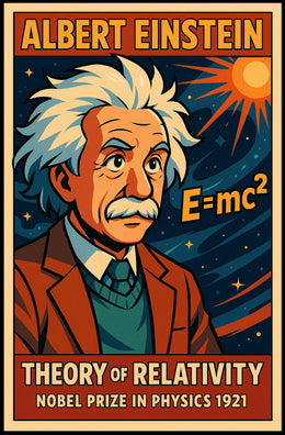 Albert Einstein Theory Of Relativity Poster