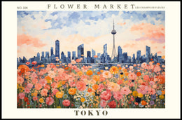 Flower Market in Tokyo: Urban or Cityscape Poster