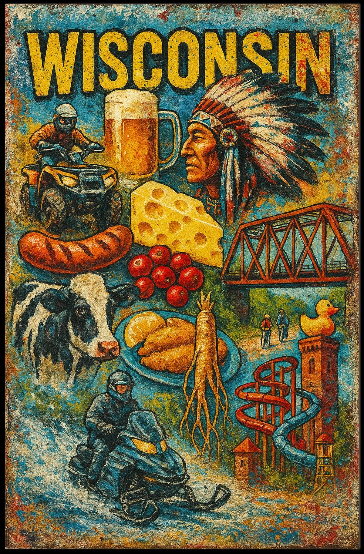 Discover Wisconsin Poster