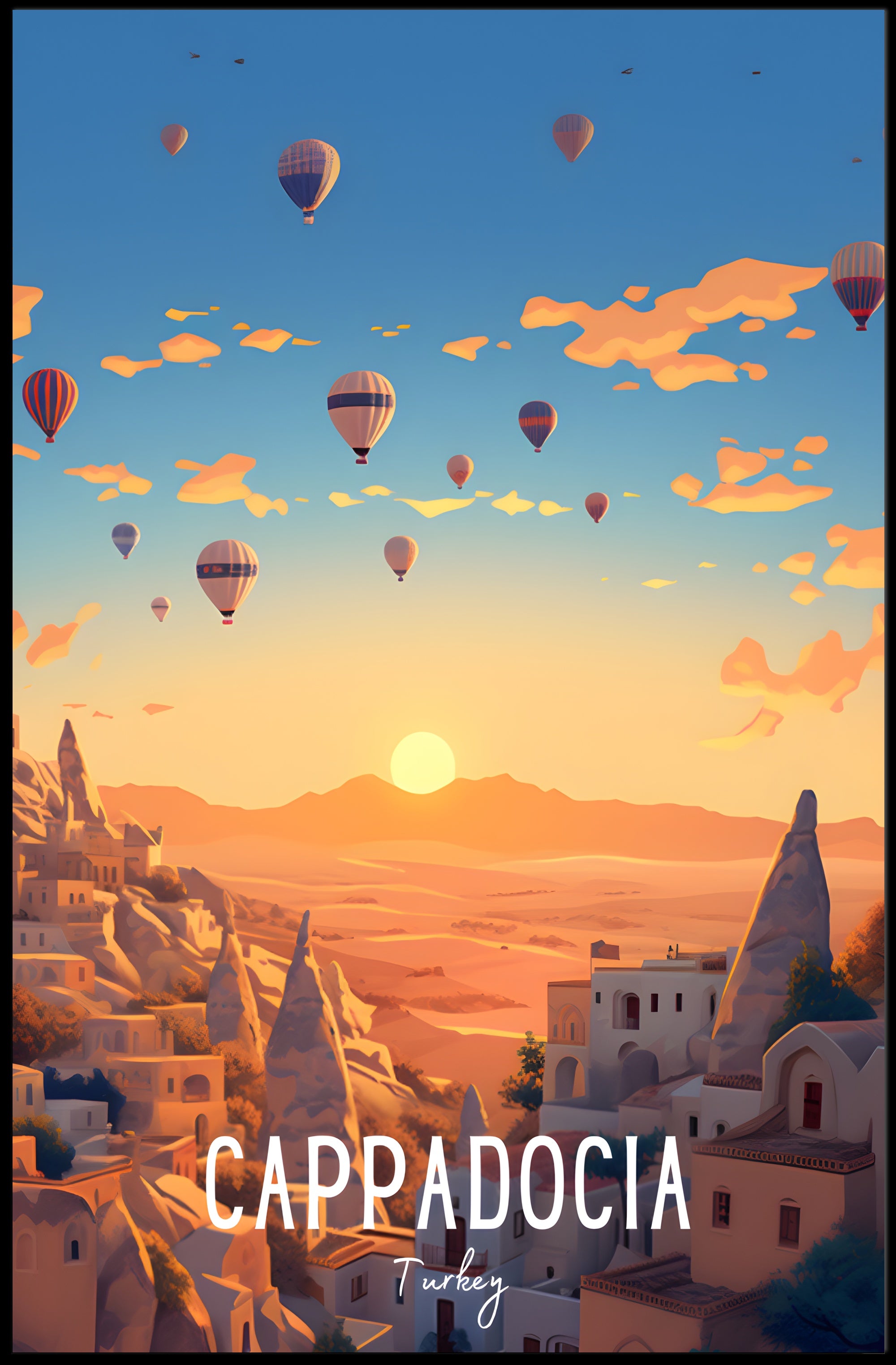 Cappadocia Sunrise Adventure Travel Poster