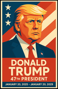 Patriotic American Presidential Poster: Stars and Stripes Edition
