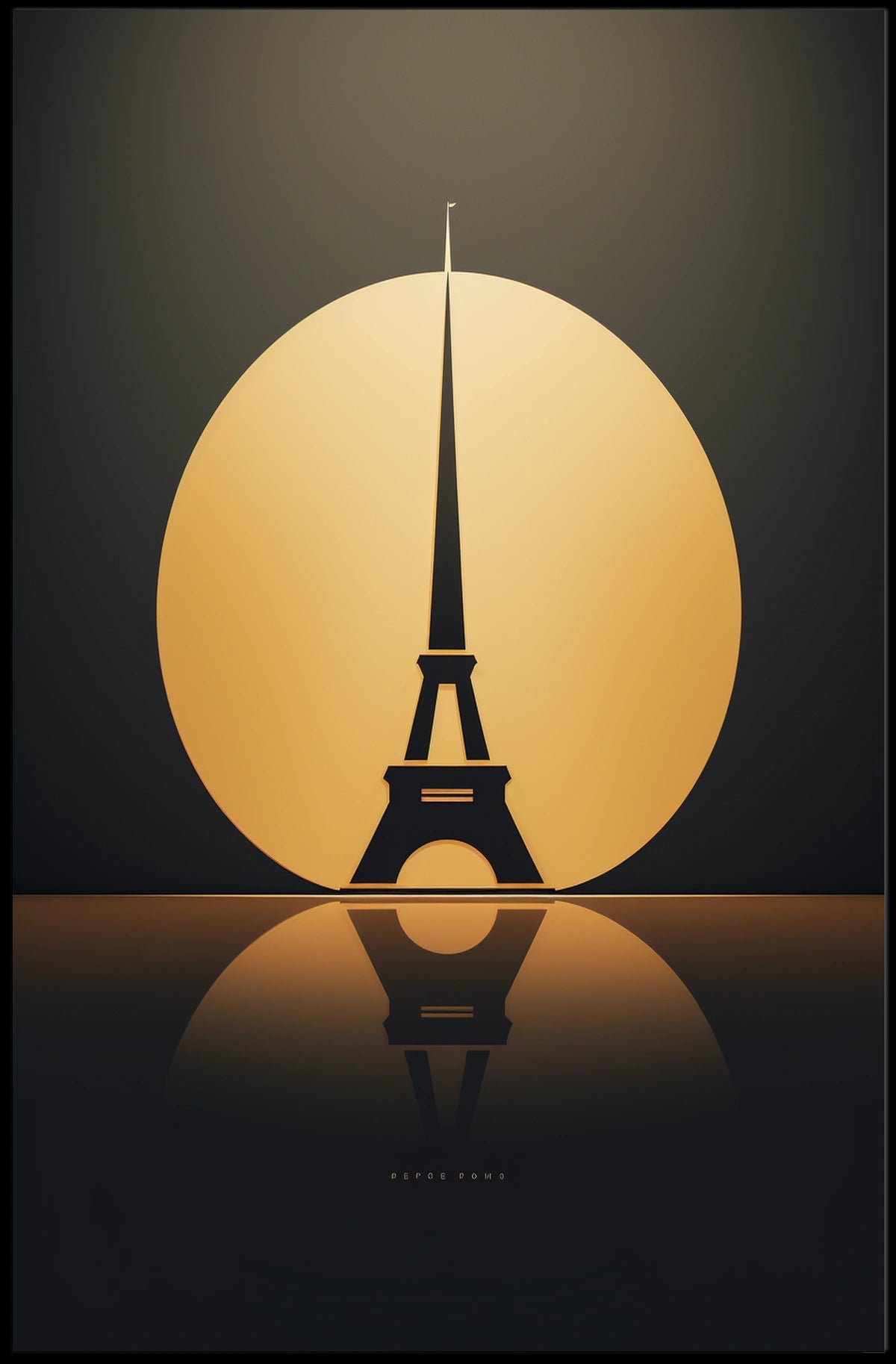Eiffel Tower Elegance: Modern Art Parisian Poster