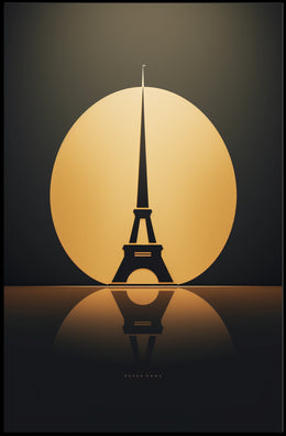 Eiffel Tower Elegance: Modern Art Parisian Poster