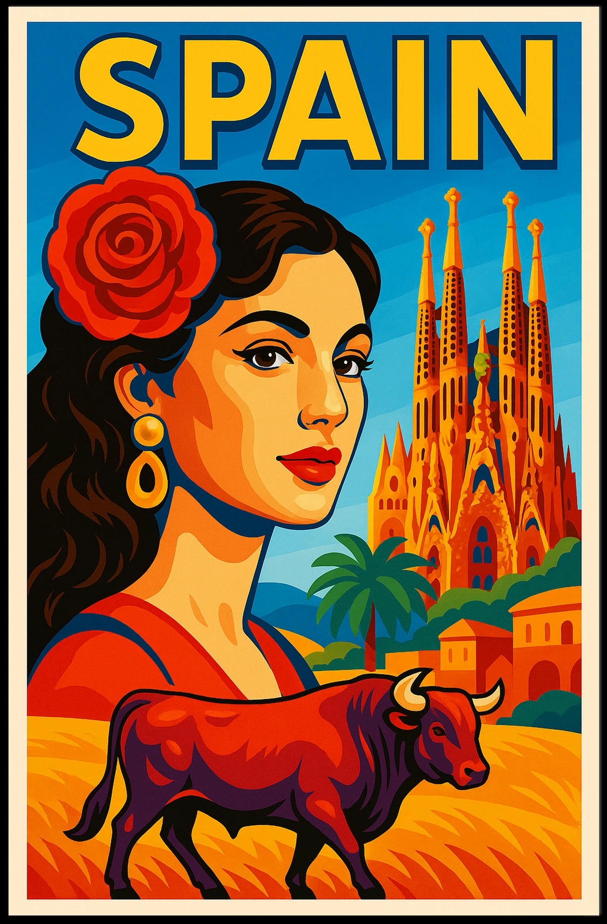 Vibrant Spain Poster