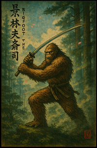 Bigfoot the Samurai Poster