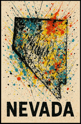 Nevada A Splash Of Color Poster