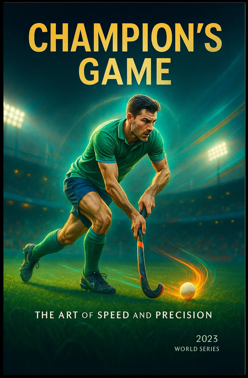 Champion's Game Sports Poster PosterGoat