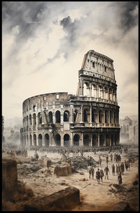 The Colosseum Echoes Of Ancient Rome Poster