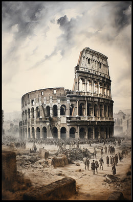 The Colosseum Echoes Of Ancient Rome Poster