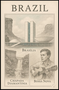 Brazil Cultural and Natural Wonders Poster PosterGoat