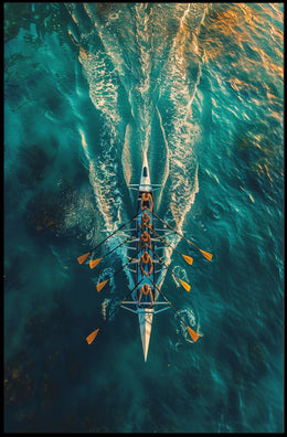 Rowing In Harmony Poster PosterGoat