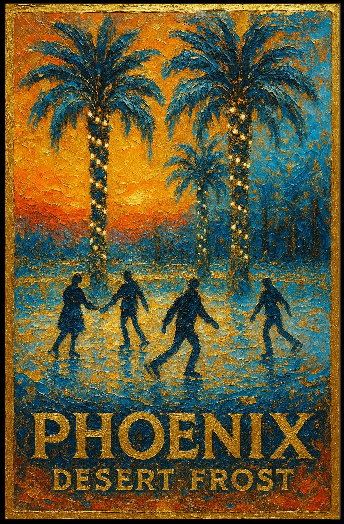 Phoenix Desert Frost Poster