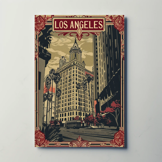 Vintage Travel Poster - Los Angeles Historic City