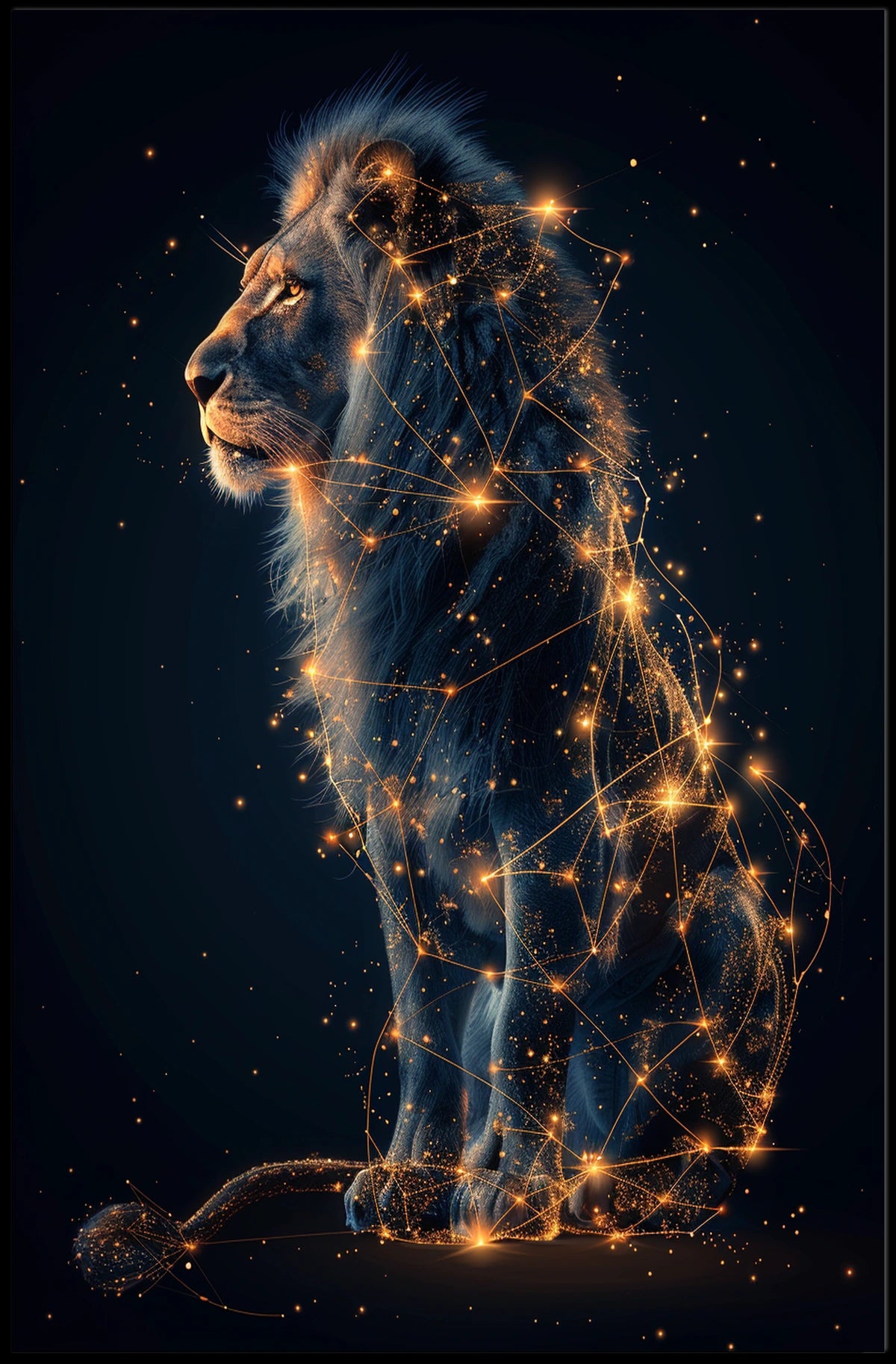 Celestial Lion Poster