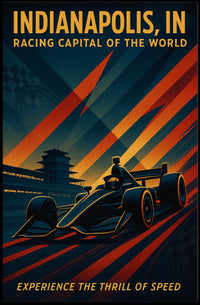 Indianapolis Racing Capital of the World Poster