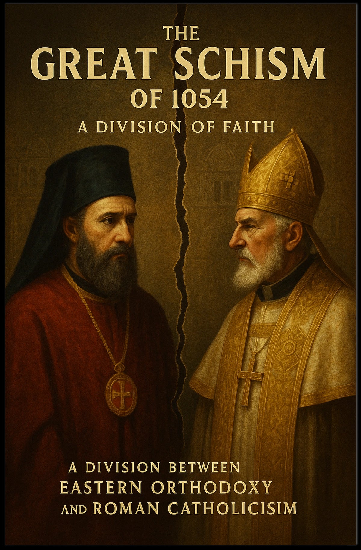 Great Schism Historical Division Educational or Infographic Poster