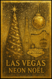 Las Vegas Neon Noël Poster