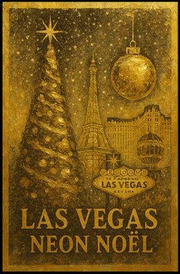 Las Vegas Neon Noël Poster
