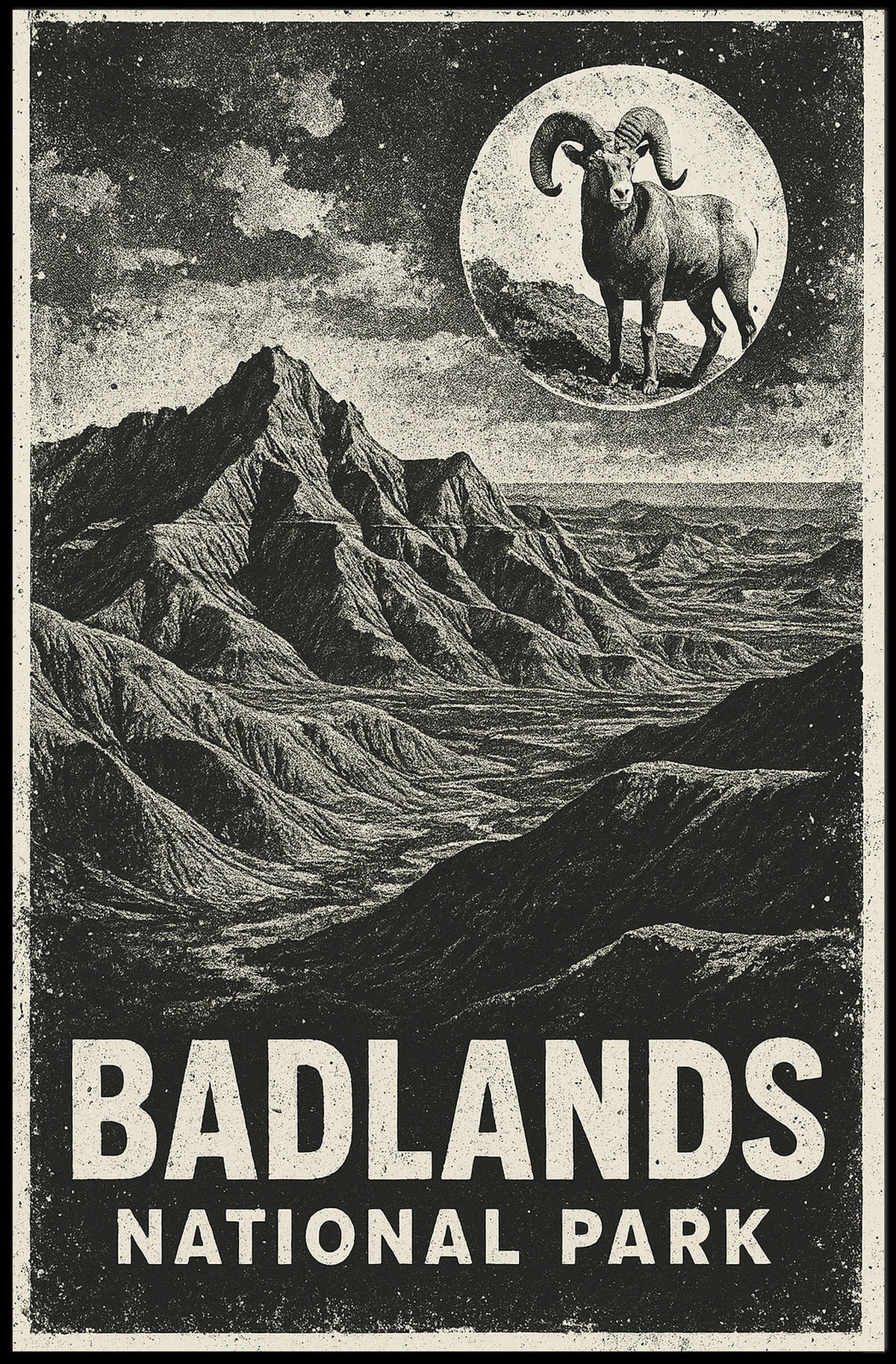 Badlands National Park Poster