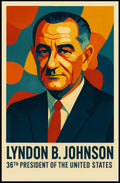Lyndon B. Johnson 36Th President Poster