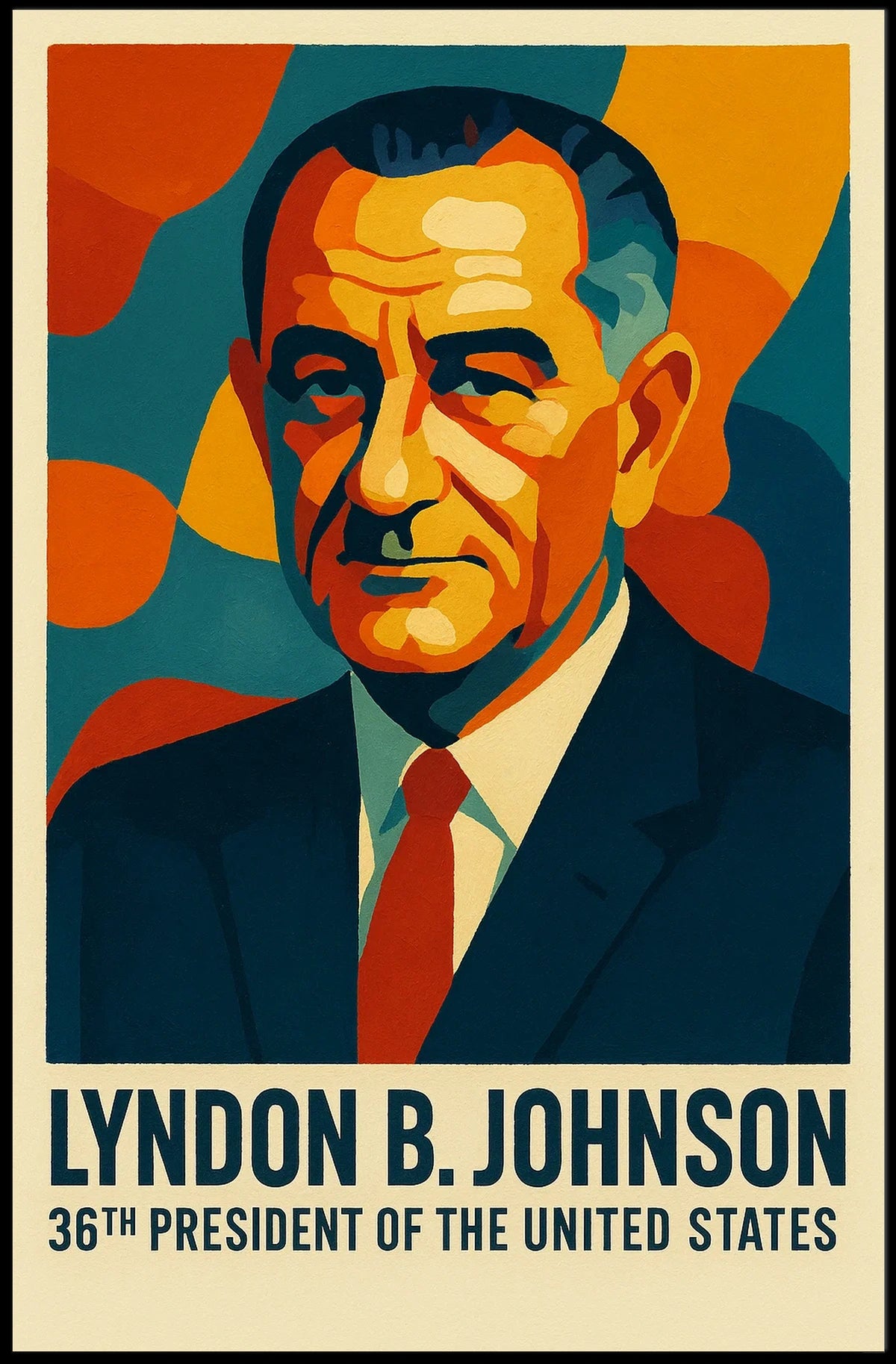 Lyndon B. Johnson 36Th President Poster