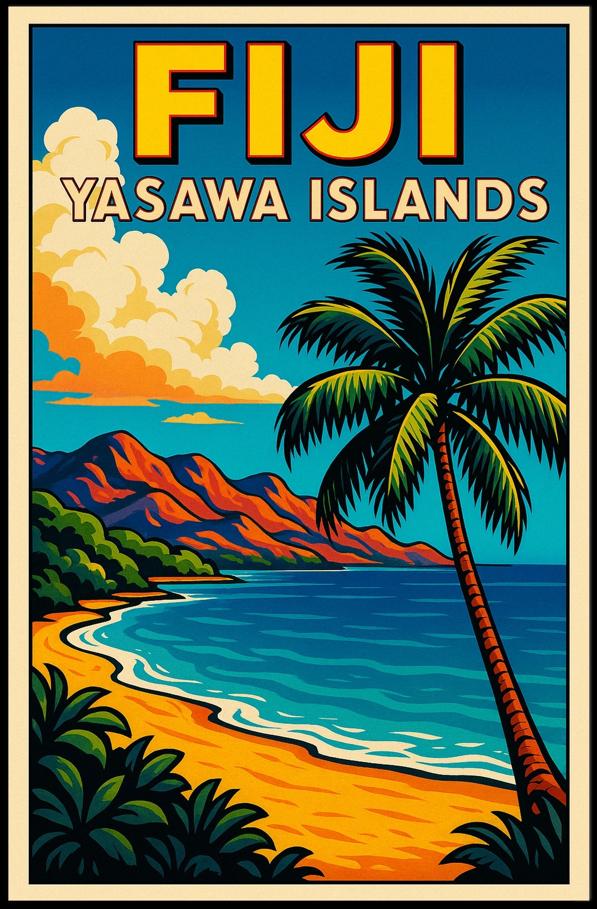 Fiji Yasawa Islands Poster