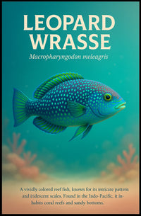 Leopard Wrasse A Vibrant Reef Poster