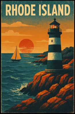 Rhode Island Coastal Charm Poster