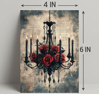 Roses And Candlelight Poster