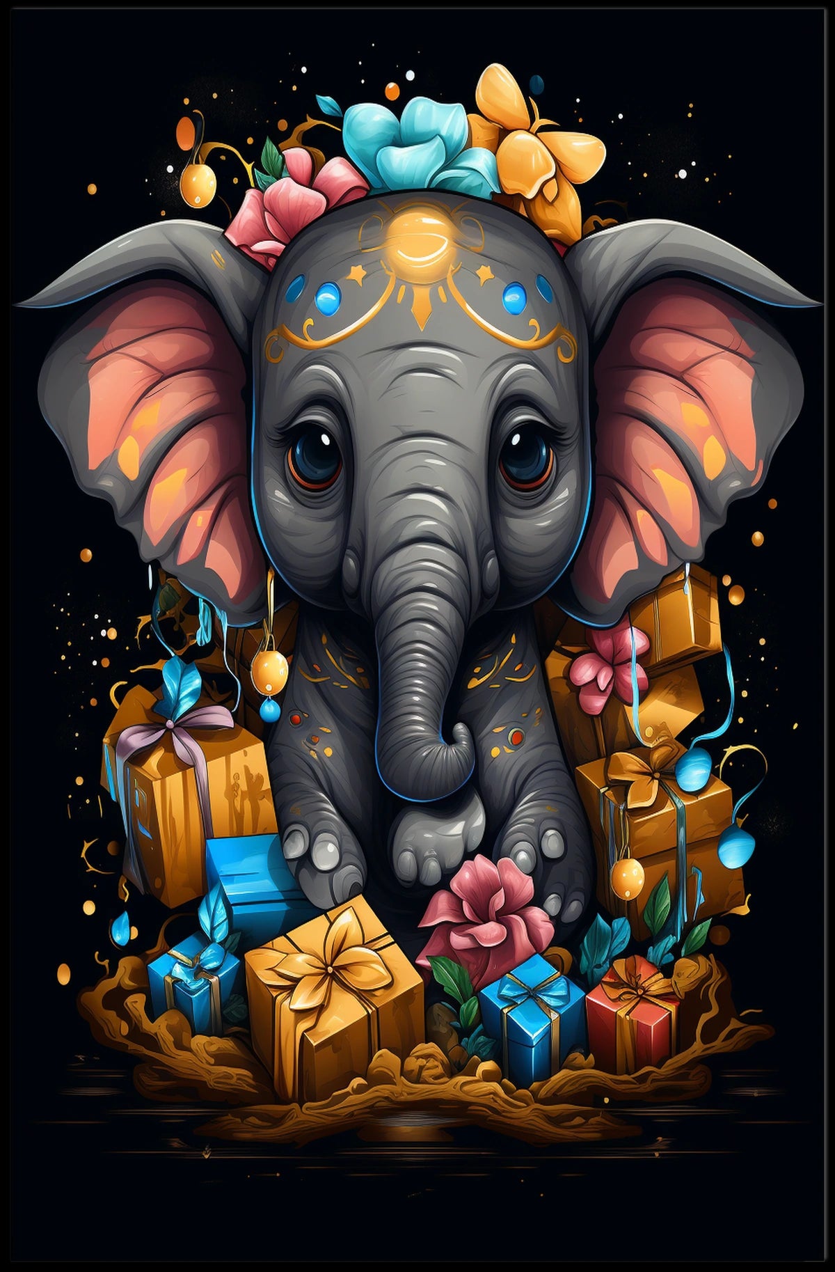 Enchanted Elephant Celebration Poster