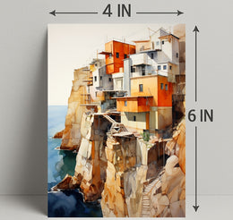 Cliffside Abodes Poster