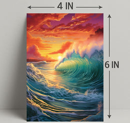 Oceanic Sunset Symphony Poster PosterGoat